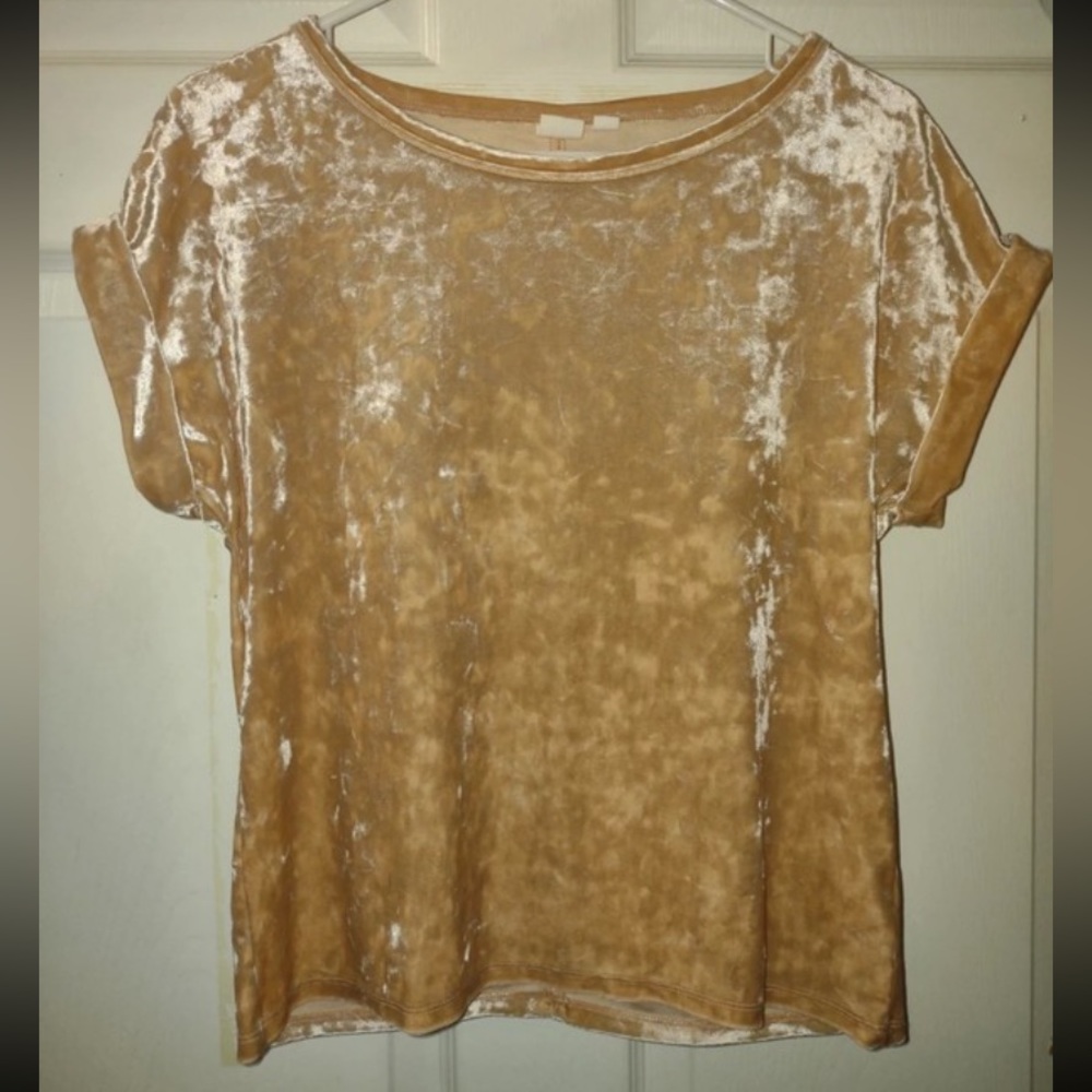 (NWOT) GAP Light Pink Velvet T-Shirt